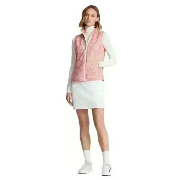RLX Golf Ralph Lauren Women's M Printed Terry Sleeveless Full-Zip Vest NWT $178 - Picture 3 of 6